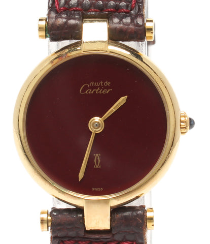 cartier แปลนาฬิกา van โดมควอตซ์สีแดงผู้หญิง cartier