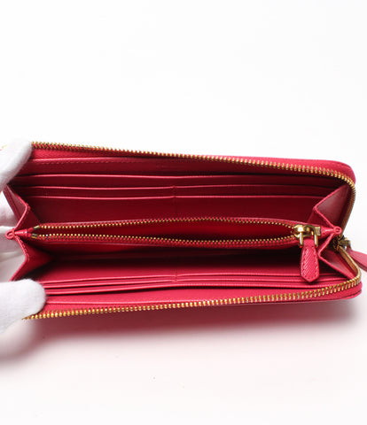 Prada L-shaped zipper wallet Safiano leather ladies (length purse) PRADA