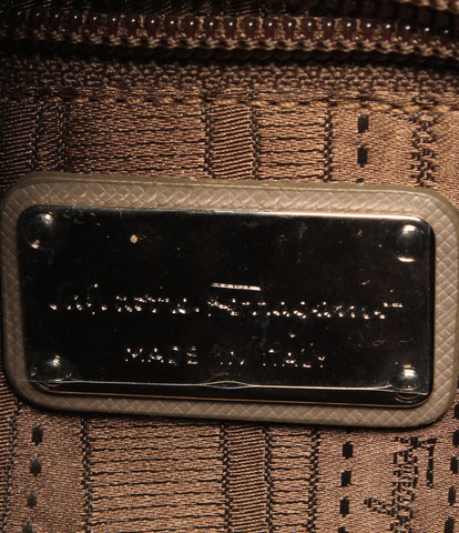 Salvatore Ferragamo beauty products leather handbag beige bronze Silver hardware Ganchini Ladies Salvatore Ferragamo