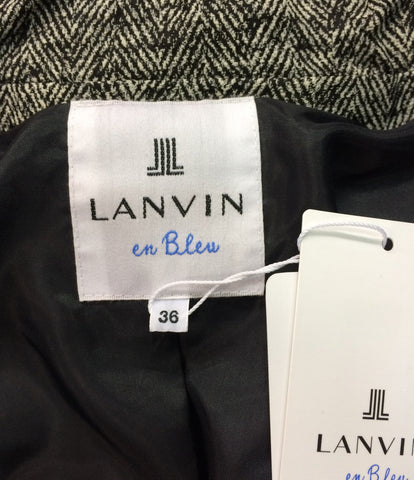 Lanvin on blue beauty products with fur down coat ladies SIZE 36 (XS below) LANVIN en Bleu