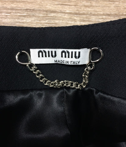 Miu Miu beauty products no-color ribbon jacket Ladies SIZE 36 (XS below) MiuMiu
