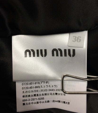 Miu Miu beauty products no-color ribbon jacket Ladies SIZE 36 (XS below) MiuMiu