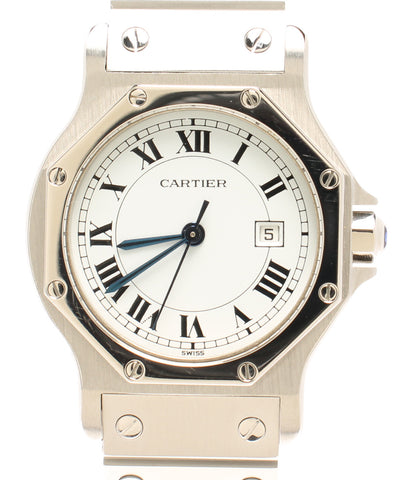 カルティエ  腕時計 サントスオクタゴン  自動巻き ホワイト  ユニセックス   Cartier