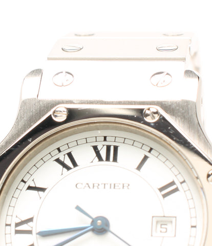 カルティエ  腕時計 サントスオクタゴン  自動巻き ホワイト  ユニセックス   Cartier