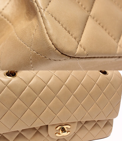 Chanel Leather chain shoulder bag Matorasse W chain Ladies CHANEL