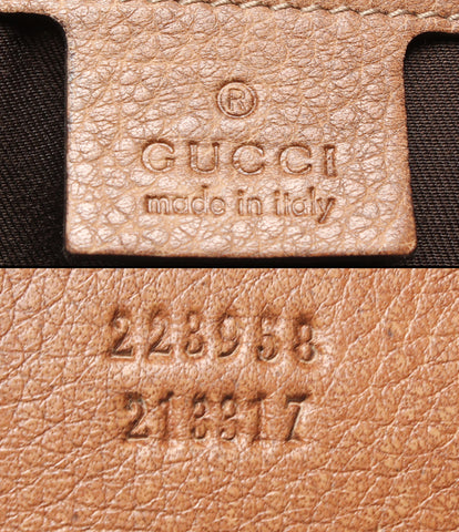 Gucci leather shoulder bag 223958 213317 hose bit Ladies GUCCI