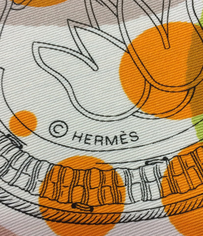 Hermes Beauty Care 70 ผ้าพันคอไหม Tres Aprat Triglan Apala (หลายขนาด) Hermes