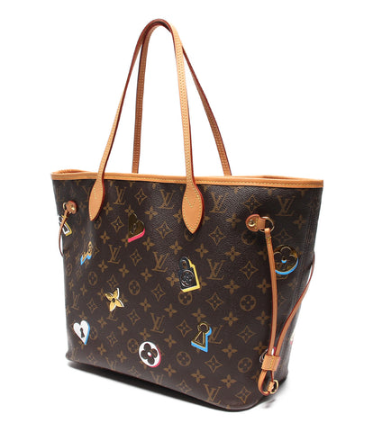 Louis Vuitton beauty products tote bag Neverfull MM Love lock Monogram Ladies Louis Vuitton