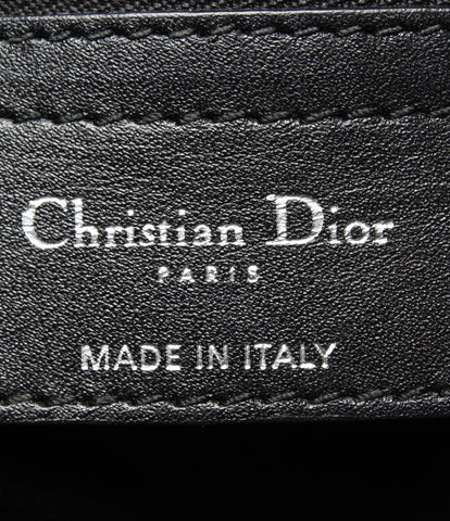 Christian Dior ความงามกระเป๋าถือเคลือบผ้าใบ Cannage Christian Christian Dior