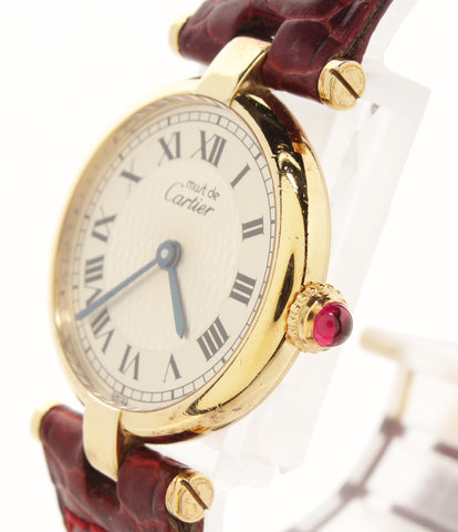 Cartier watch mast Vendome 150th anniversary limited quartz W1010395 Ladies Cartier