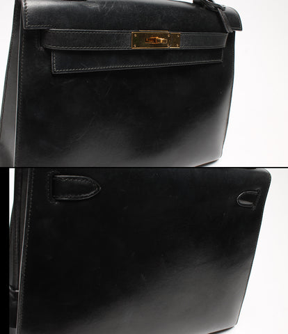 Hermes Kelly 28 Leather handbags engraved ○ I box calf, outside sewing ladies HERMES
