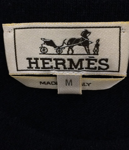 Hermes beauty products Steeple Chase long-sleeved total handle knit Men's SIZE M (M) HERMES