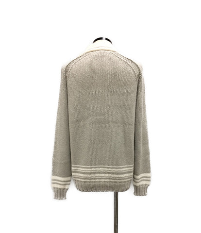 Hermes beauty products collared long-sleeved knit men's SIZE M (M) HERMES