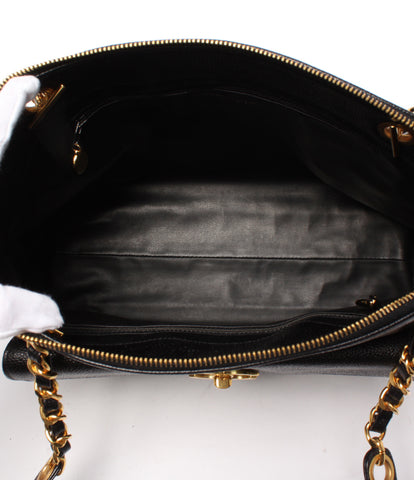 Chanel leather shoulder tote bag ladies CHANEL