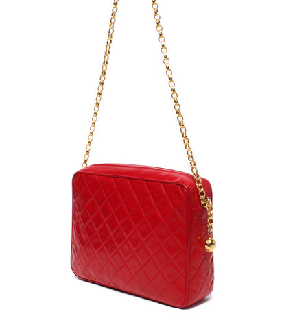 Chanel Leather chain shoulder bag Matorasse net Ladies CHANEL