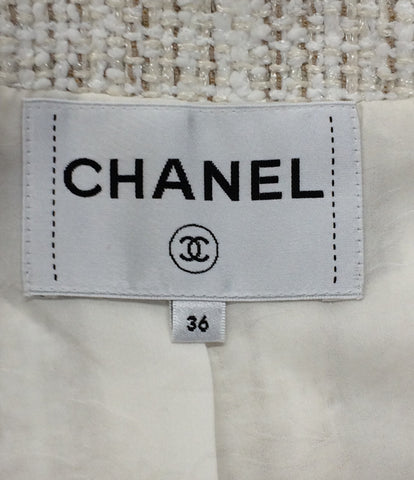 Chanel的美容产品18A水手色带粗花呢外套女士SIZE 36（S）CHANEL