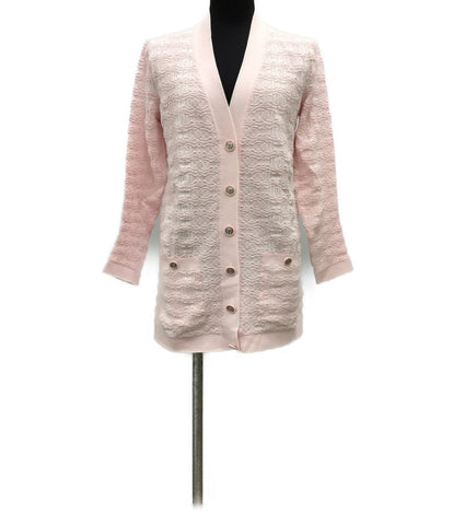 Chanel beauty products here button long-sleeved cardigan ladies SIZE 34 (XS below) CHANEL
