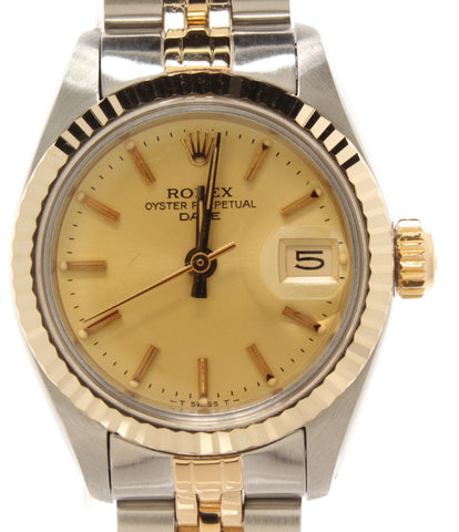 Rolex Watch Oyster Perpetual Date Automatic Gold 6917 Ladies ROLEX