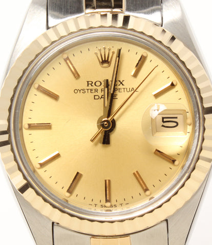 Rolex Watch Oyster Perpetual Date Automatic Gold 6917 Ladies ROLEX