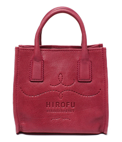 Hirofu ความงามกระเป๋าหนังมือ Bordeaux สตรี Hirofu