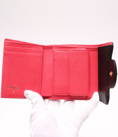 Chanel ความงาม Products 2.55 เชฟรอนกระเป๋าสตางค์ขนาดเล็กสามพับกระเป๋า wallet v stitch women (พับกระเป๋า) chanel