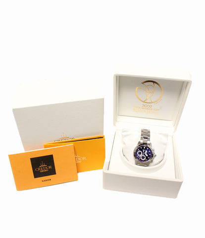 クレドール  腕時計 日韓ワールドカップモデル  自動巻き ブルー 4S77-00A0 メンズ   CREDOR