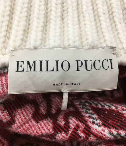 Emilio Pucci เข็มขัดด้วยเสื้อเชิ้ตถักกลึงหน้าผาขนาด XS (XS หรือน้อยกว่า) Emilio Pucci