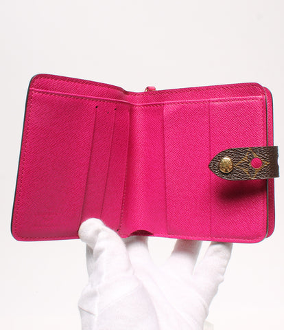 ルイヴィトン 美品 二つ折り財布 コンパクトジップ モノグラムペルフォ    レディース  (2つ折り財布) Louis Vuitton