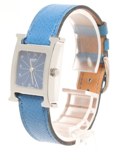 エルメス 腕時計 □A刻印 クオーツ ブルー HH1.210 レディース HERMES ...