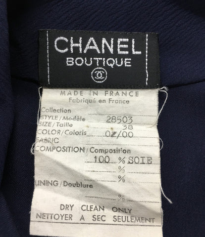 Chanel Coco mark belt clover button one-piece ladies SIZE 38 (M) CHANEL
