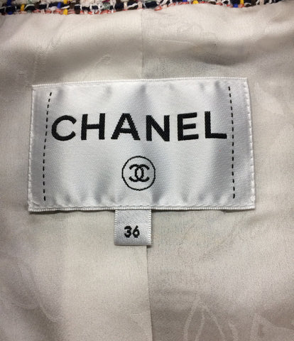 Chanel的美容产品18P幻想粗花呢外套P58330V44264女士们SIZE 36（S）CHANEL