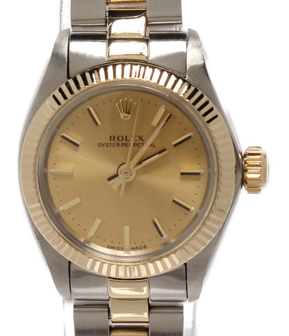Rolex Watch Oyster Worketual Winding Gold 6719 สตรี Rolex