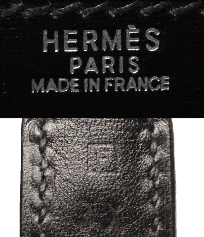 Hermes หนังกระเป๋าถือสีเงินยึดแกะสลัก□ F Drag 2 Women's Hermes