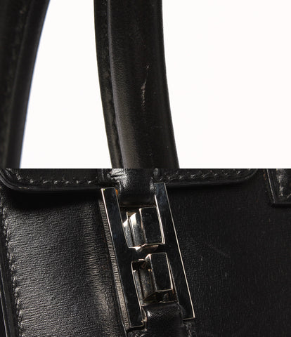 Hermes leather handbag Silver hardware engraved □ F drag 2 Ladies HERMES