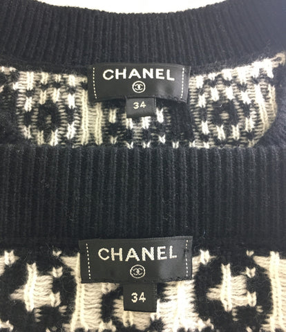 香奈儿（Chanel）好状态可可尼格羊绒针织设置女士尺码34（XS或更小）