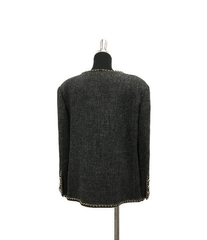 Chanel 19B Chain Trim Tweed Jacket Ladies SIZE 42 (L) CHANEL