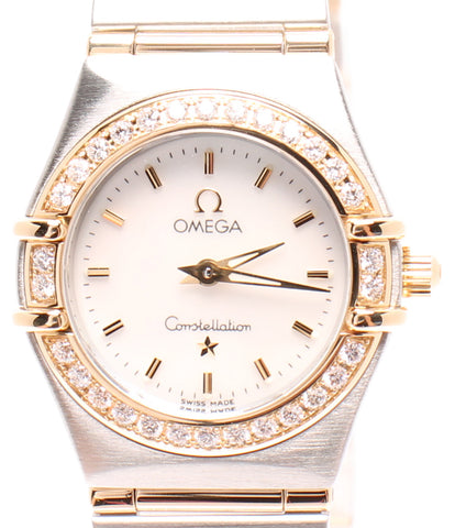 Omega Beauty Watch Constellation ควอตซ์เชลล์ผู้หญิงโอเมก้า