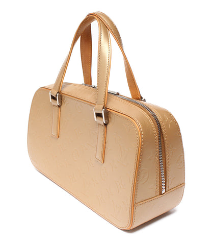Louis Vuitton Gold Monogram Vernis Mat Shelton Trunk Satchel Bag