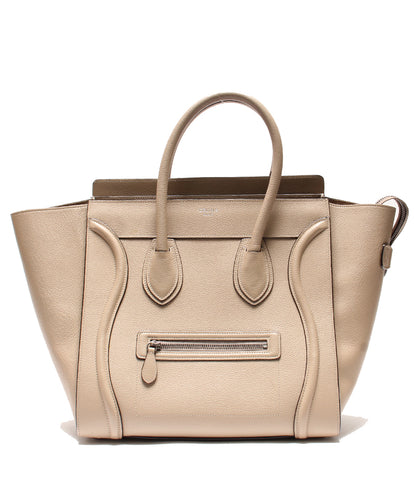 Celine leather Ha tote bag luggage Shopper Large Women CELINE