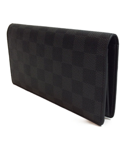 Louis Vuitton beauty products two-fold wallet Porutofoiyu Brotha Damier Gras fit N62665 Men's (Purse) Louis Vuitton