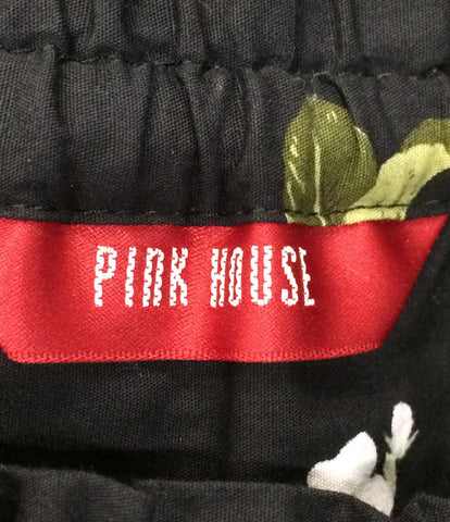Pink House Beauty Products Apple Pattern Frill กระโปรงผู้หญิง (XS หรือน้อยกว่า) สีชมพู House