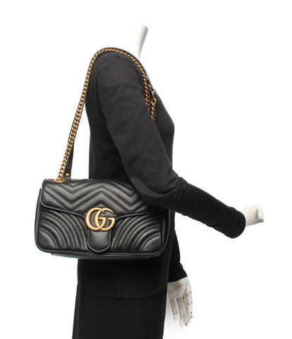 Gucci皮革单肩包GG Marmont 443497女士GUCCI