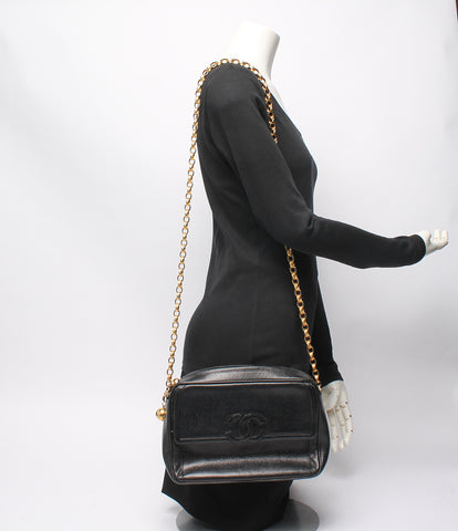 Chanel Leather Shoulder Bag Caviar Skin Ladies CHANEL