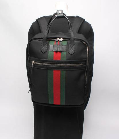Gucci beauty products 2way Luc web stripe backpack sherry line 495558 unisex GUCCI
