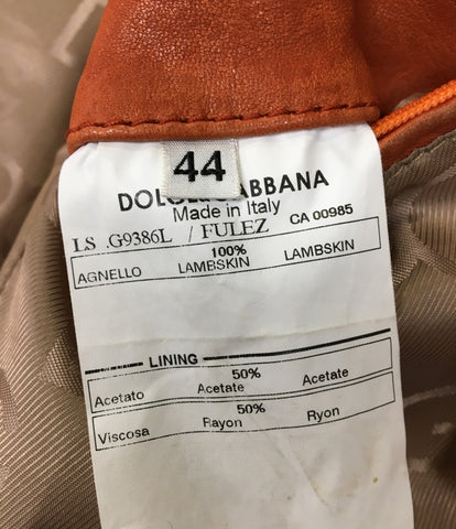 Dolce Aand Gabbana Leather Riders Jacket Men's Size 44 (S) Dolce & Gabbana