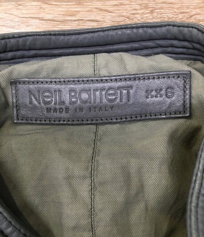 Neil Barrett หนังแจ็คเก็ตทหารขนาดผู้ชาย XXS (XS หรือน้อยกว่า) Neil Barrett