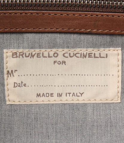 Brunelect Neri Leather Boston Bag MBLSU132 Unisex Brunello Cucinelli
