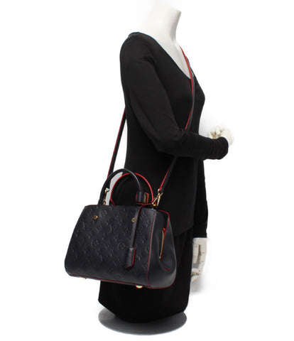 Louis Vuitton 2Way leather handbag Montaigne BB Monogram Anne plant M42747 Women Louis Vuitton