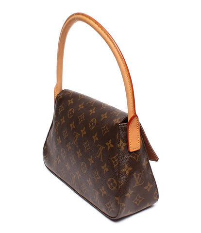 Louis Vuitton Leather Shoulder Bag Mini Looping Monogram M51147 Ladies Louis Vuitton