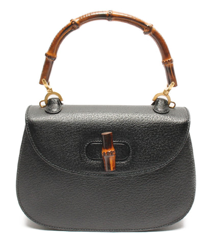 Gucci 2WAY Leather Handbag Bamboo (Old) 000 1014 ・ 0188 Ladies GUCCI